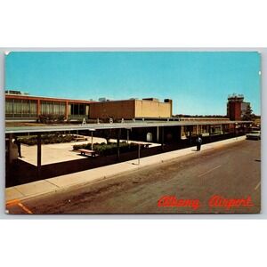 Vintage 1967 Albany Airport New York Postcard Control Tower